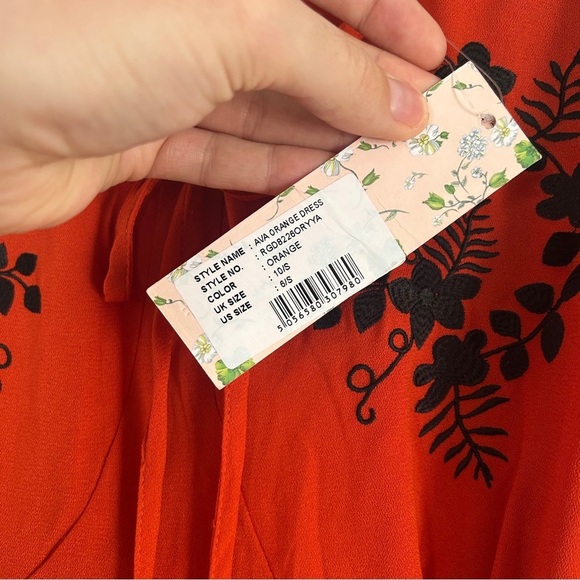 NWT Timeless Ava Burnt Orange MIDI Dress Casual Formal 6 Small - Picture 3 of 6